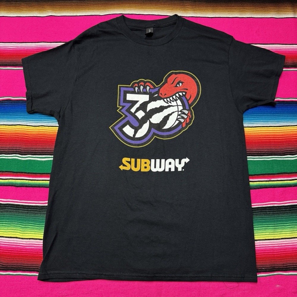 Toronto Raptors 30th Anniversary x Subway Collab‎ T-Shirt Men L T-Shirt NBA